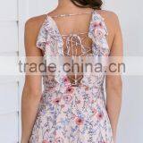 Floral Printing Spaghetti Strap Playsuit Summer Sexy Woman Romper thumbnail-4