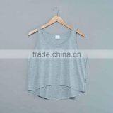 Blank Polyester Crop Top Tank Top for Sublimation Print No Minimum Quantity Custom Logo Printing no Minimum Real Factory thumbnail-2