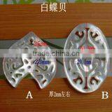 Natural Leaf Shape Black Shell Charms Diy Black Shell Charm Pendant Wholesale Jewelry Accessories thumbnail-5