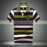 Trade Assurance Combed Cotton Custom High Quality Designer Stripe Polo T-shirts thumbnail-4