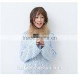 Winter Faux Fur Collar Brand New 2016 Fashion Women Fox Fur Scarf 52cm Long Female Warm Scarves White Black thumbnail-6