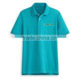 China Wholesale Price Embroidery Custom Blue Polo Shirt 100% Cotton Mens thumbnail-3