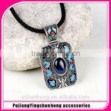 Bohemia Necklace Fashion Chinese Ancient Silver Pendant Wholesale thumbnail-1