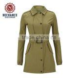 2016 Women's Fashion Spring Ventile Cotton Slim Parka Jackets Women Trench Coat for Wholesale Clothing thumbnail-3