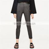 2017 OEM Front Zip Marl Stretch Waist Skinny Leg Trousers thumbnail-5