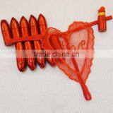 Hip-hugger Sexy T-back Skinny Hollow Transparent Sexy Thong thumbnail-1