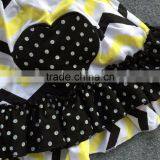 Little Girls Boutique Remake Clothing Sets Infant Girl Clothes Baby Gold Chevron Navy Swing Tops Heart With Matching Headband thumbnail-4