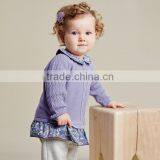 Latest Design Hand Knitted Lace New Born Baby Sweater Cardigan thumbnail-3