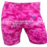 women's colorful bike shorts in polyester/spandex