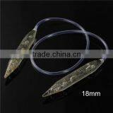 Wholesale Transparent Acylic Glitter 18mmx80cm Big Size Circular Knitting Needle thumbnail-1