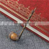 Hair Clips Findings 3D Acorn Antique Bronze Brown thumbnail-2