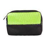 Custom Cool Black / Light green / Red Color Cosmetic Bag, Waterproof Neoprene Pouches