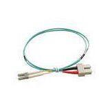 OM3 / OM4 UPC LSZH Fiber Optic Patch Cord With Red Black Boot thumbnail-1