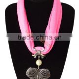 Newest metal allory scarf pendant accessories jewelry