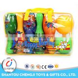 Best selling mini plastic cartoon bowling toys party set