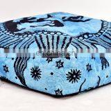 Cotton Cushion Cover Dog Bed Pillow Case Indian Handmade Sun Design Pet Bedding Square Ottoman Poufs Floor Pillow thumbnail-1