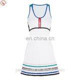 Custom Made Zip Front Mesh Insert Tennis Dress for Girls thumbnail-1