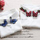 Embroidery Iron on Patches Designs 2017 Patches Applique Wholesale Custom Embroidery Patch Butterfly