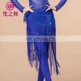 Egyptian Multy Colors Shiny Fabric Fringe Tassel Belly Dance Hip Scarf Y-2013# thumbnail-4