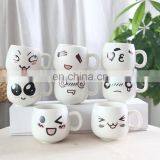 Customs Printable White Funny Faces Mugs thumbnail-2