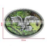 Zinc Alloy Casting 100mm Oval Shape Metal Buckle With Eagle Pattern thumbnail-6