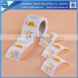 Full color printing custom paper adhesive sticker printing in roll
