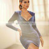 LAITE D2198 New Arrivals Autumn&winter Fashion Solid Color Velvet Casual Dresses Women Bodycon Sexy Dresses thumbnail-6