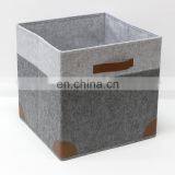 Fashion Custom Clothing Storage Organizer Cube Small Foldable Fabric Felt Storage Box thumbnail-2