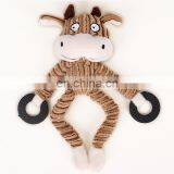 Pet Plush Educational Bite-resistant Molar Vocal Dog Toy Clean Teeth Odor-absorbing Animal Modeling Toy thumbnail-5