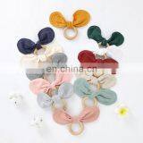 Китайские оптовые детские игрушки для жевания в виде колец из цельного органического дерева