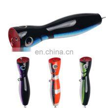 2020 Yajie Outdoors 20cm/120g Topwater Wooden Popper Surface Popping Lures Sea Handmade Fishing Baits thumbnail-1