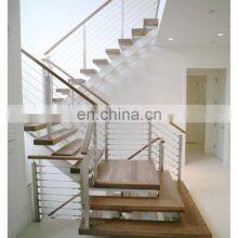 Indoor/outdoor Steel Structure Solid Wood Steps Stairs for Home thumbnail-1