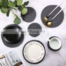 Latest Manufacturing Wholesale Cheap Cotton Natural Table Mat Circle Woven Placemats thumbnail-5