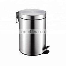 Best Selling Dust Bin Metal Basic Household Bathroom Dust Bin 3L 5L 12L 20L 30L Stainless Steel Stronger Pedal Dust Bin thumbnail-1