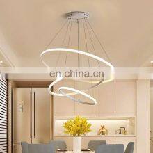 Wholesale Price Residential Decoration Circle Rings Acrylic Modern LED Chandelier Light thumbnail-5