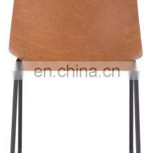 Modern Leisure Industrial PU Leather Dining Chair thumbnail-5