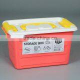 Multi Function Colored Plastic Storage Box With Handle thumbnail-2