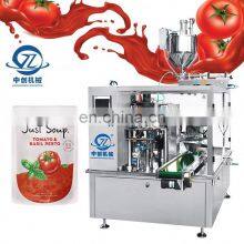 Coffee Milk Packaging Premade Bag Pouch Doypack Juice Water Fruit Tube Sauce Granule Dried Grinding Powder Packing Machine