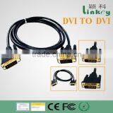 high quality DVI 24+1 male to male cable gold plated