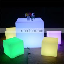 Waterproof furniture outdoor bar cube stool bar mobile a vendre mesas redondas iluminadas led cube square seat led cube chairs