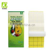 Double Sides Paper Glue Traps Card Yellow Insect Glue Board Aphid Glue Trap
