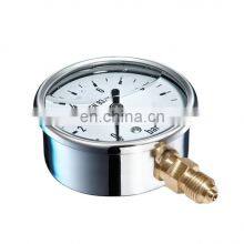 Wholesale High Quality 60mm Brass Pressure Gauge Manometer With Low Price thumbnail-3