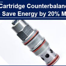 AAK Hydraulic Cartridge Counterbalance Valve with 1 more function than SUN standard part, and can reduce energy consumption by more than 20%