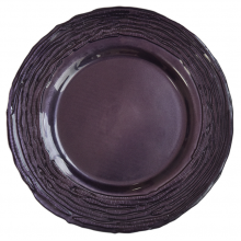 Amazon Sale Gold Silver Rimmed Glass Charger Decorative Dinner Plate For Wedding Party Restaurant thumbnail-5