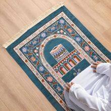 High Quality Crystal Prayer Mat for Muslim Worship Mat Muslim Prayer Rug thumbnail-5