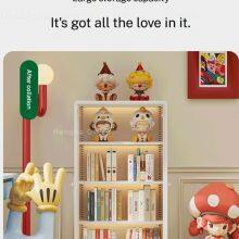 Slim Metal Storage Cabinet With Fluted Glass, Narrow Steel Entryway Sideboard With Magnetic Closure for Sydney Apartment Living, Factory Wholesale thumbnail-5