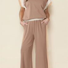 Wholesale Women's Tracksuit Sets and Summer 2 Piece Sports Suit With Lightweight Loose Sport T-Shirt & Shorts Casual Sportswear Outifit thumbnail-4