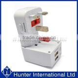 Worldwide Double USB Travel Charging Adaptor thumbnail-2