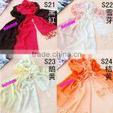 Hot-selling Cashmere Feel Two Tone Pashmina Acrylic Scarf thumbnail-4