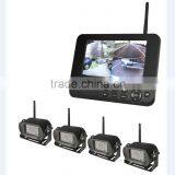 4CH Digital Wireless Camera & DVR System With 7''LCD Monitor Bus Cctv Camera